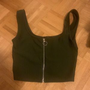 a super cute army green tang top
